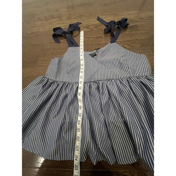 NWT Zalora Peplum Shoulder Tie Babydoll Top XL - Picture 6 of 6